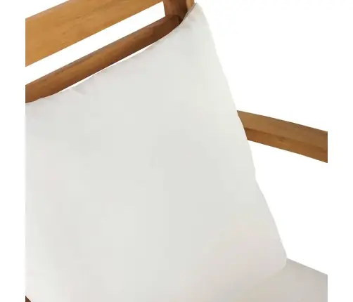 Sodo Kėdės 2 Pcs Natūrali 60 X 65 X 76.5 Cm Tikmedžio Masyvas