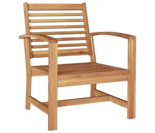 Sodo Kėdės 2 Pcs Natūrali 60 X 65 X 76.5 Cm Tikmedžio Masyvas