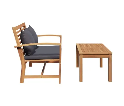 Dārza Sols Dabiska 110 X 64 X 76.5 Cm Masīvs Tīkkoks Vidaxl