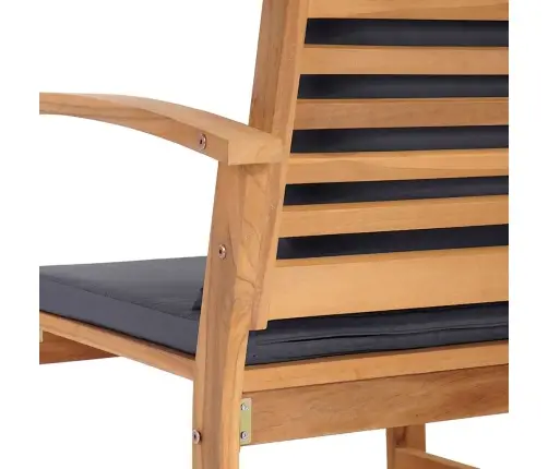 Dārza Krēsli 2 Pcs Dabiska 60 X 65 X 76.5 Cm Masīvs Tīkkoks Vidaxl