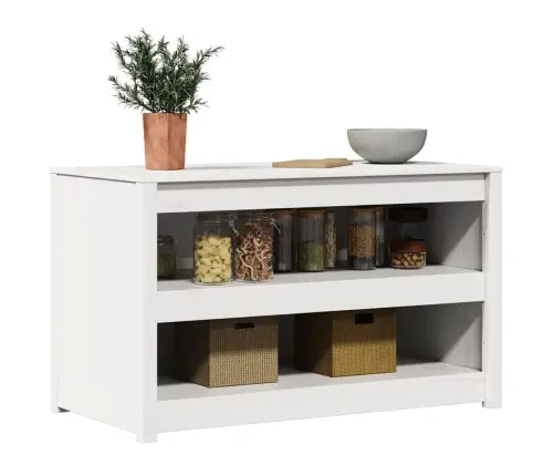 Virtuves Skapis Baltā Priedes Masīvkoka Priedes Masīvkoks Vidējs Vidaxl