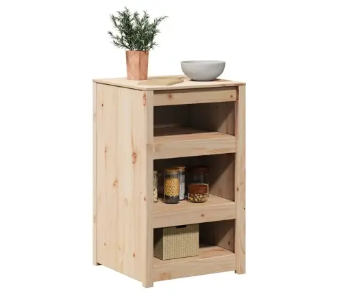 Āra Virtuves Skapis 55X55X92 Cm Masīvkoks Priedes Vidaxl