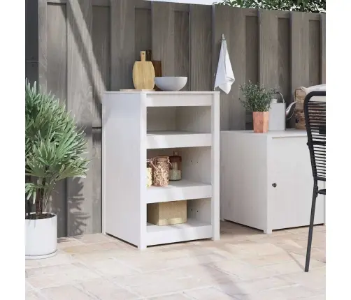 Virtuves Skapis Balta Priede Cieta Priede Standarta Vidaxl