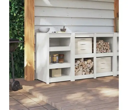 Virtuves Skapis Balta Priede Cieta Priede Standarta Vidaxl