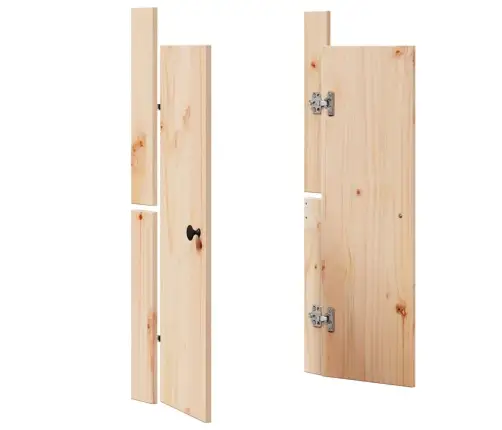 Āra Virtuves Durvis 50X9X82 Cm Ciets Koka Priede Vidaxl