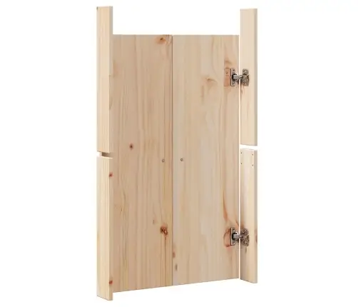 Āra Virtuves Durvis 50X9X82 Cm Ciets Koka Priede Vidaxl