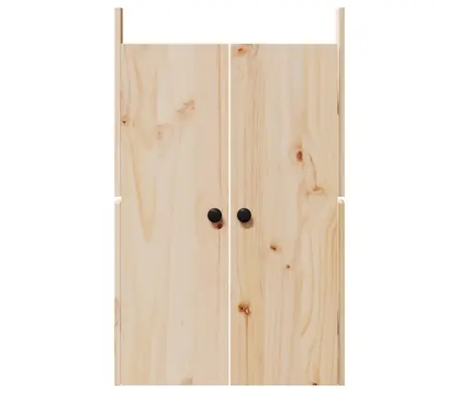 Āra Virtuves Durvis 50X9X82 Cm Ciets Koka Priede Vidaxl