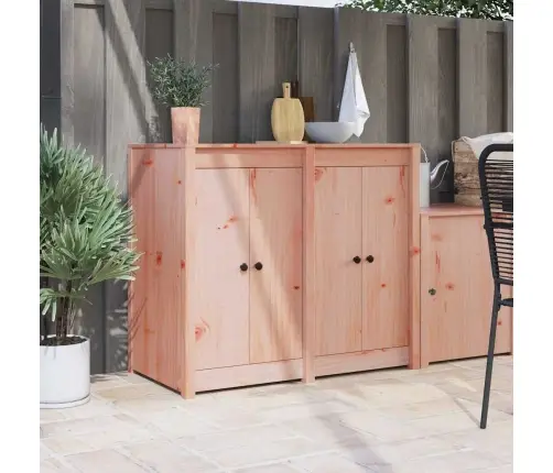 Āra Virtuves Durvis 2 Gab. 50X9X82 Cm Masīvkoka Duglāzija Vidaxl