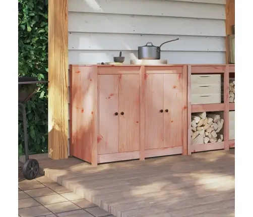 Āra Virtuves Durvis 2 Gab. 50X9X82 Cm Masīvkoka Duglāzija Vidaxl