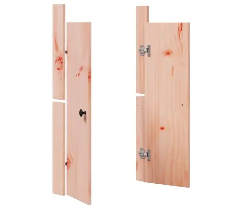 Āra Virtuves Durvis 2 Gab. 50X9X82 Cm Masīvkoka Duglāzija Vidaxl