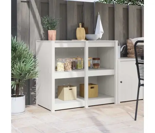 Köögikapp Riiuliga Soe Valge 106 X 55 X 92 Cm Tahke Mänd