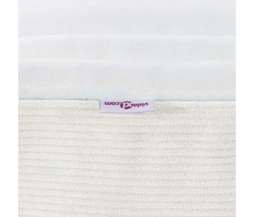 Kabatas Atsperu Matracis Krēmkrāsā, Vidēji Ciets, 90X200X20 Cm, Audums Vidaxl