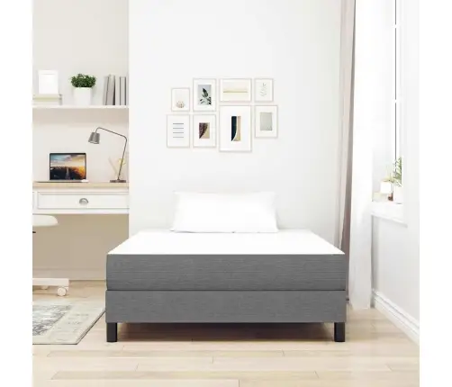 Kabatas Atsperu Matracis Gaiši Pelēks, Vidēji Ciets, 120X200X20 Cm, Audums Vidaxl