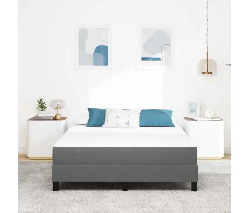 Voodi Madrats Madratsiga Helehall 160 X 200 Cm Kangas