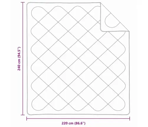 Segas Un Segas Balta 240 X 220 Cm Mikrošķiedra Vidaxl Segas Un Segas Balta 240 X 220 Cm Mikrošķiedra Vidaxl