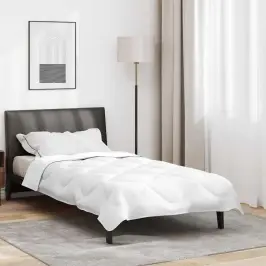 Segas Un Gultas Segu Balts 135 X 200 Cm Mikrošķiedra Vidaxl