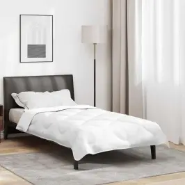 Segas Un Segas Balta 140 X 220 Cm Mikrošķiedra Vidaxl