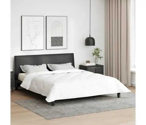 Segas Un Segas Balta 260 X 220 Cm Mikrošķiedra Vidaxl