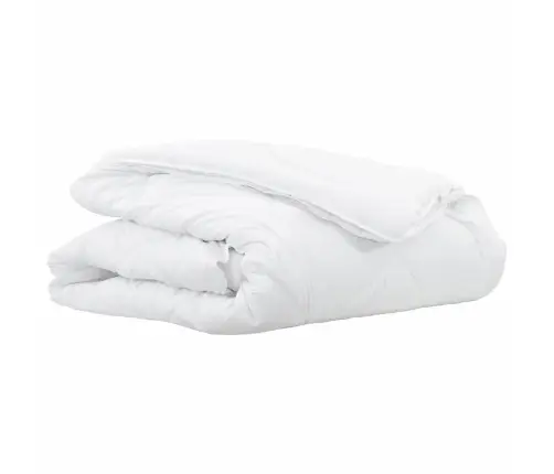 Segas Un Segas Balta 140 X 200 Cm Mikrošķiedra Vidaxl