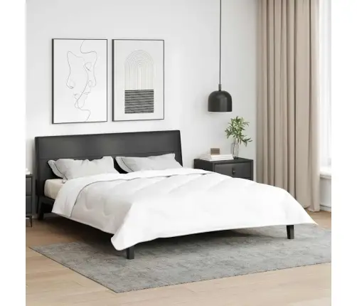 Segas Un Segas Balta 240 X 220 Cm Mikrošķiedra Vidaxl