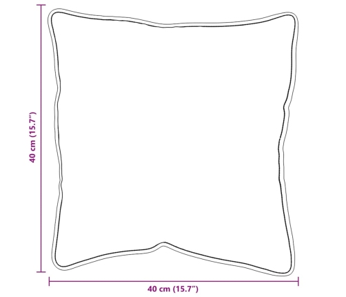 Spilveni 2 Pcs Balta 40 X 40 Cm Vidaxl