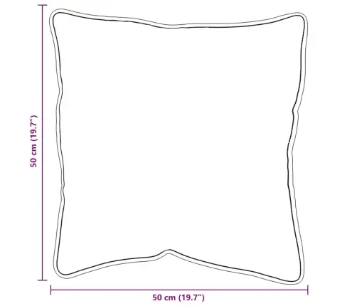 Spilveni 2 Pcs Balta 50 X 50 Cm Vidaxl