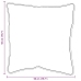 Spilveni 2 Pcs Balta 50 X 50 Cm Vidaxl