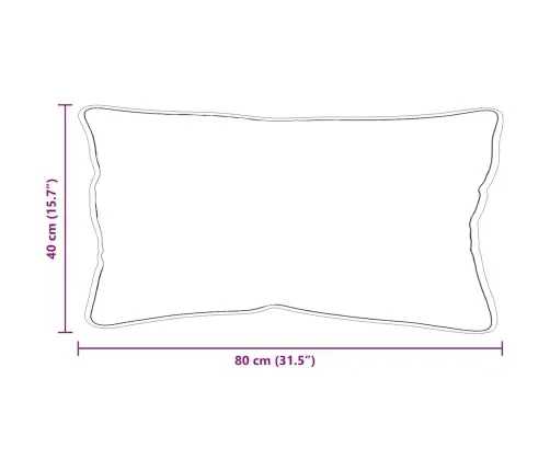 Spilvens Balta 40 X 80 Cm 85Gsm 100% Poliesters Vidaxl