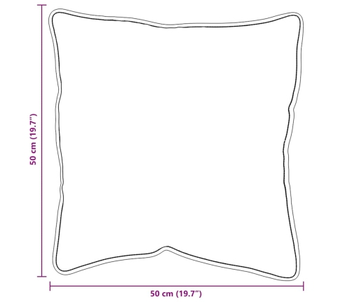 Spilveni 2 Pcs Balta 50 X 50 Cm 85Gsm 100% Poliesters Vidaxl