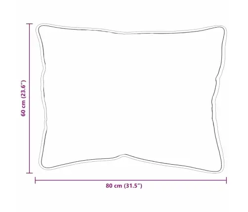 Spilveni 2 Pcs Balta 60 X 80 Cm 85Gsm 100% Poliesters Vidaxl