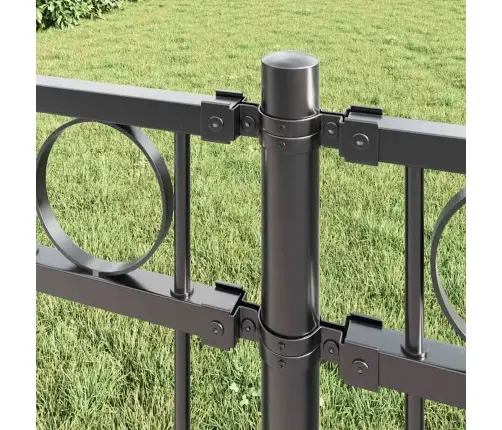 Dārza Žogs Pelēks 1,7X1 M Tērauds Vidaxl