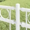 Dārza Žogs, Balts, 1,7X1,2 M, Tērauds Vidaxl