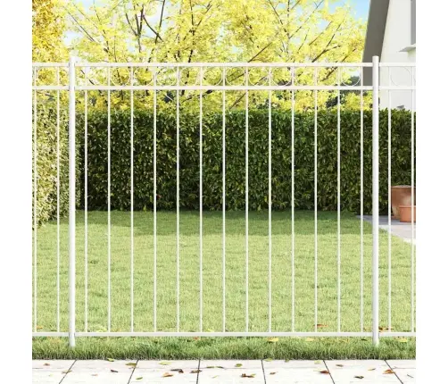 Žogs Balts 1,7X1,5 M Tērauds Vidaxl