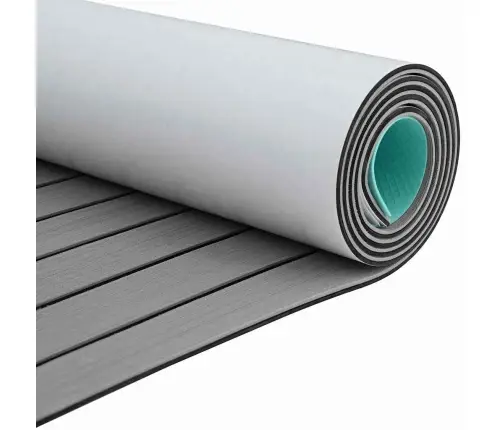 Laivu Grīda Pašlīmējoša Gaiši Pelēka Un Melna 240X90 Cm Eva Putas Vidaxl