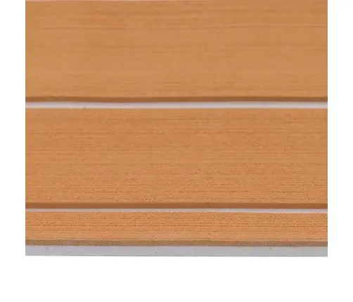 Laivu Grīda Pašlīmējoša Brūna Un Balta 240X90 Cm Eva Putas Vidaxl