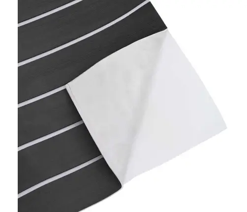 Valčių Grindys Tamsiai Pilkos Ir Baltos Spalvos 240 X 90 Cm