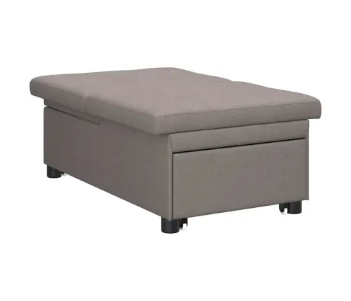 3In1 Dīvāngulta - Izvelkams Dizains, Taupe Audums Vidaxl