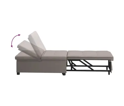 3In1 Dīvāngulta - Izvelkams Dizains, Taupe Audums Vidaxl