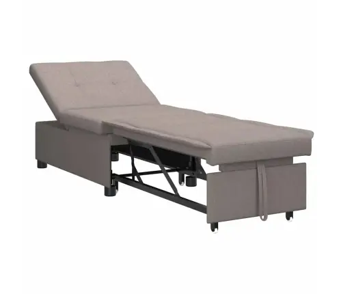 3In1 Dīvāngulta - Izvelkams Dizains, Taupe Audums Vidaxl