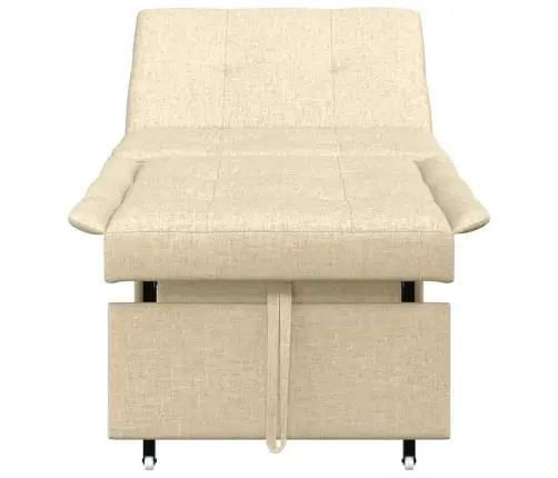 Dīvāngulta 3-In-1 Izvelkams Krēmkrāsā Vidaxl