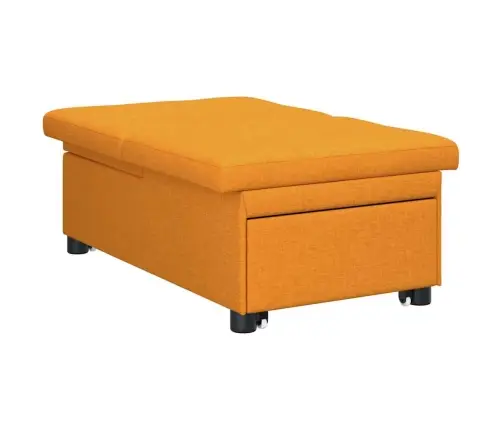 Dīvāngulta 3-In-1 Izvelkamais Dizains Tumši Dzeltenā Audumā Vidaxl