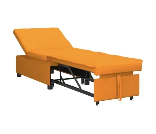 Dīvāngulta 3-In-1 Izvelkamais Dizains Tumši Dzeltenā Audumā Vidaxl