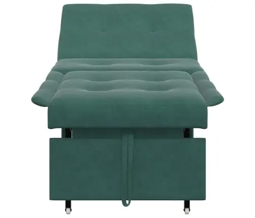 Dīvāngulta 3 In 1 Izvelkamais Dizains Tumši Zaļā Samta Vidaxl