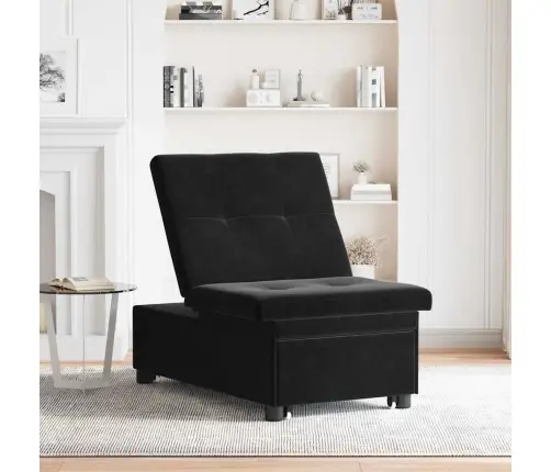 Diivanvoodi Must 67 X 194 X 38 Cm Samet