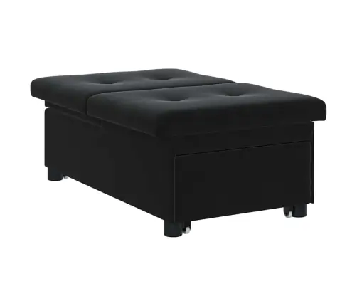 Diivanvoodi Must 67 X 194 X 38 Cm Samet