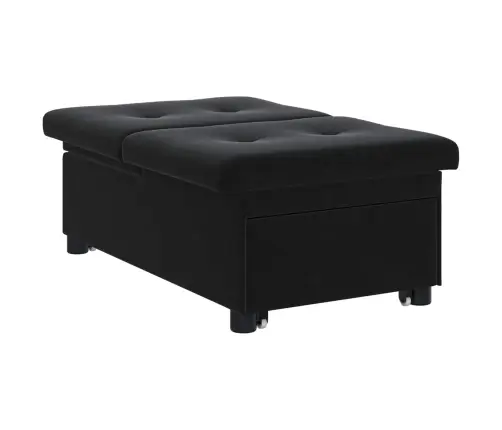 Diivanvoodi Must 194 X 67 X 82 Cm Samet