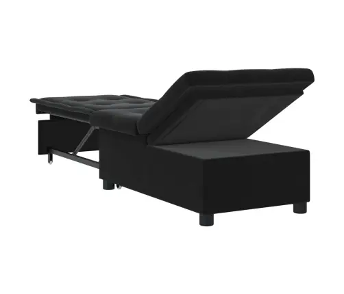 Diivanvoodi Must 194 X 67 X 82 Cm Samet