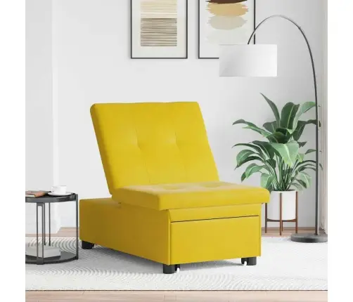 Sofa Lova Geltona 194 X 67 X 82 Cm Aksomas