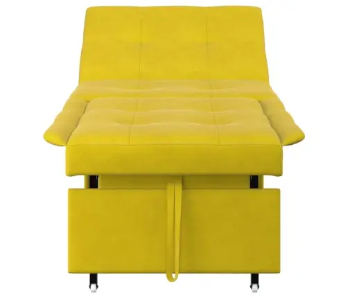 Sofa Lova Geltona 194 X 67 X 82 Cm Aksomas