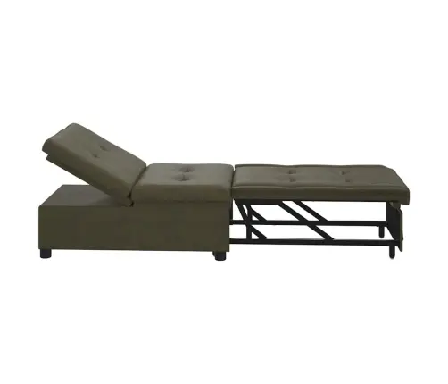 Izvelkamais Dīvāns 3-In-1 Izvelkamā Dizaina Tumši Pelēkā Mākslīgā Zamšādas Ādā Vidaxl